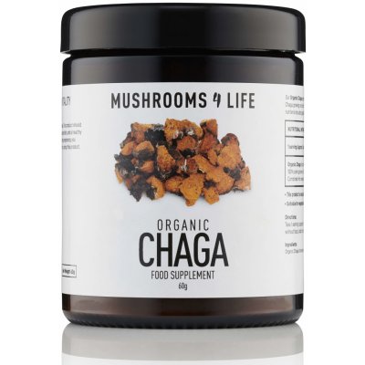 Mushrooms4Life Houba Chaga v prášku 60 g – Zbozi.Blesk.cz