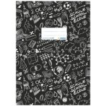 Obal na sešit Schooldoo A4 černý – Zboží Dáma