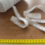 Bavlněná strojově paličkovaná krajka 2cm šíře – Zboží Mobilmania