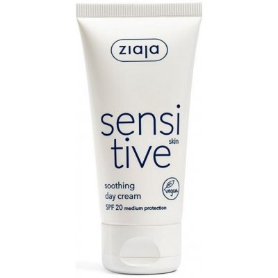 Ziaja Sensitive Skin zklidňující denní krém redukující podráždění SPF20 50 ml – Sleviste.cz