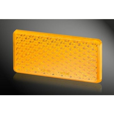 Odrazka obdélníková 95x45mm oranžová | Zboží Auto