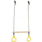 4iQ Dřevěná hrazda s madly na dětská hřiště žlutá – Hledejceny.cz