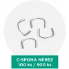 Pletiva C-spona 3,5 mm nerez - balení 500 KS