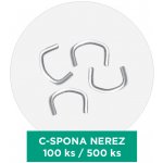 C-spona 3,5 mm nerez - balení 500 KS – Hledejceny.cz