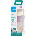 Mam Dětská skleněná láhev Feel Good 2m+ béžová liška 260 ml – Zboží Dáma