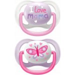 Avent šidítko bez BPA Ultra air noční 2 ks ve sterilizačním pouzdře růžová – Zbozi.Blesk.cz