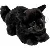 Plyšák Carl Dick kočka ležící černá