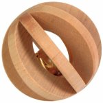 Trixie dřevěný míček s rolničkou hračka pro morče králíka 6 cm – Zboží Mobilmania