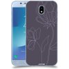 Pouzdro a kryt na mobilní telefon Samsung Pouzdro ACOVER Samsung Galaxy J5 2017 J530F s motivem Line Flower II