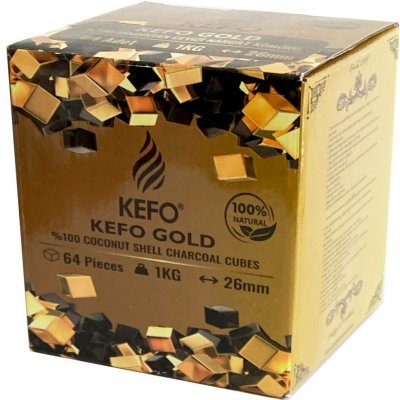 Kefo Gold XL Kokosové uhlíky brikety 1kg – Sleviste.cz