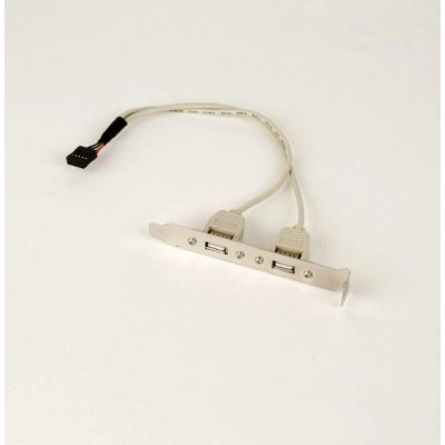 GEMBIRD Přídavné porty pro MB, záslepka 2x USB2.0 (bracket) – Sleviste.cz