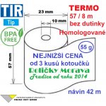 Termo kotouček 57/8m BPA homologace pro tachografy Množství: 1 ks kotoučku ve fólii – Zboží Živě