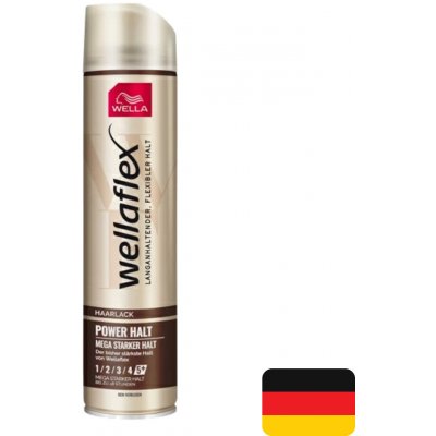 Wella Wellaflex Mega Strong Hold Power Hold Mega silné zpevnění lak na vlasy 5 250 ml – Zboží Dáma