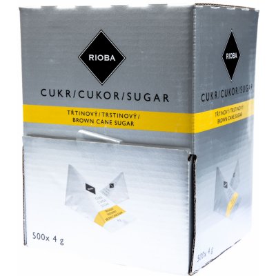 Rioba porcovaný cukr třtinový pyramidky 500 x 4 g – Zboží Dáma