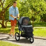 PawHut Kočárek pro psy 111 x 58 x 107 cm – Zboží Dáma