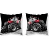 Dekorační povlak na polštáře DETEXPOL Traktor red micro 100% Polyester 40 x 40 cm