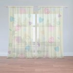 Sablio Záclony Srdíčka a spirály XL: 2ks 150x250cm – Hledejceny.cz