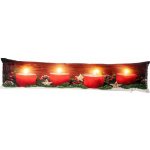 decoDoma Polštář proti průvanu s LED ČERVENÉ SVÍČKY 18x85 – Hledejceny.cz