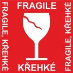 FRAGILE, KŘHKÉ | Samolepka, 10x10 cm