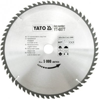 YATO kotouč na dřevo 300x30 mm 60z YT-6077 – Zboží Mobilmania