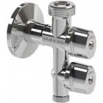 ARCO kombinovaný pračkový ventil s odbočkou 1/2\'x3/4\'x3/8\', anticalc, chrom – Hledejceny.cz