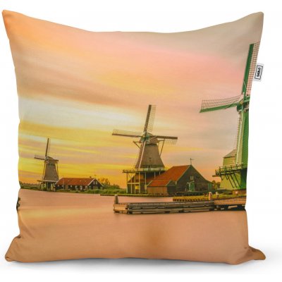 Sablio Polštář Větrné mlýny 40x40 – Sleviste.cz