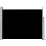 vidaXL Zatahovací boční markýza/zástěna na terasu 100 x 500 cm černá – Zboží Mobilmania