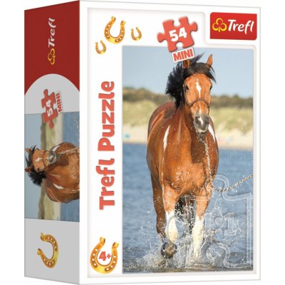 TREFL Svět koní: Osvěžení v řece 54 dílků – Zboží Mobilmania