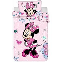 Jerry Fabrics Povlak Minnie Flowers 02 baby 100 x 135 , 40 x 60 cm