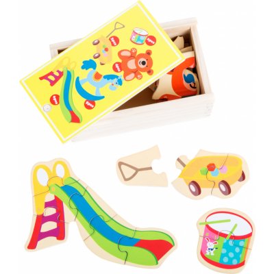 Small Foot dřevěné puzzle hračky – Zbozi.Blesk.cz