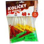 Injeton Plast kolíčky na prádlo bílá 50 ks – Zboží Dáma