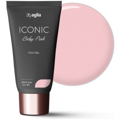Aglia Iconic stavební Uv polygel acrylgel baby pink 30 g – Sleviste.cz