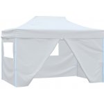 OMAXI 800523 Profesionální skládací party stan 4 bočnice 280x410x315 cm ocel bílý – Hledejceny.cz