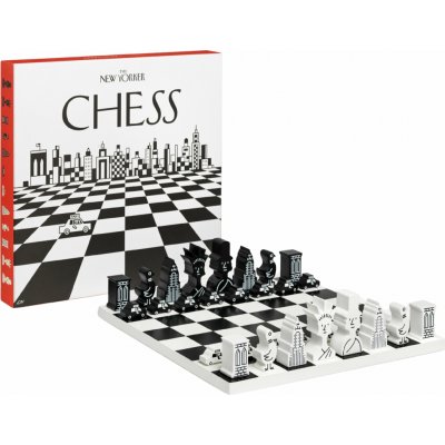 Šachy THE NEW YORKER, černá / bílá, Printworks – Zboží Dáma