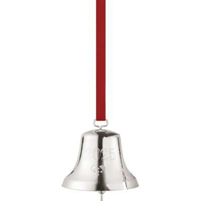 Georg Jensen Vánoční ozdoba Bell Palladium 2025 sběratelská edice, zlatá barva, stříbrná barva, kov – Hledejceny.cz