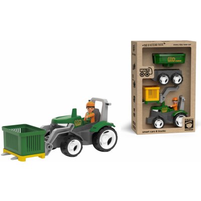 EFKO ECO MultiGO Farm 2+1 - Igráček farmář, traktor s přívěsem – Zboží Dáma