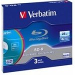 Verbatim BD-R 25GB 4x, slimbox, 3ks (43716) – Hledejceny.cz