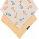 Petite&Mars Bryndák bandana Luke 2 ks Beige Pears&Intense Ochre 3m+ – Zboží Dáma