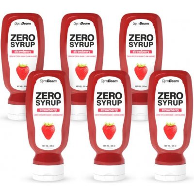GymBeam ZERO SIRUP jahoda 6 x 320 ml – Sleviste.cz