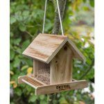 Kerbl Riederstein Závěsné krmítko pro ptáky 23,8 x 22 x 20,7 cm dřevo 87036 – Sleviste.cz