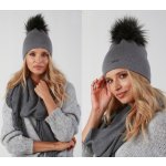 Fashionweek dámská zimní čepice s bambulí ZIZI39/P14 šedý – Hledejceny.cz