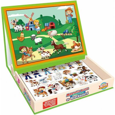 Bavytoy Magnetická tabulka farma - sada s magnetkami – Zboží Mobilmania