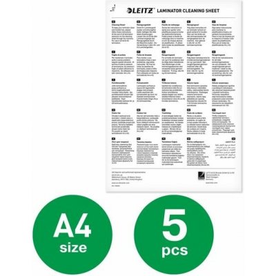 Leitz Čistící listy pro laminátory Leitz, A4, 5 listů – Sleviste.cz