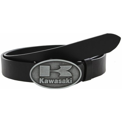 KM Saddlery kožený moto opasek se sponou Kawasaki