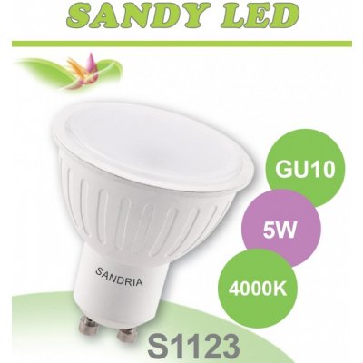 Sandria LED žárovka Sandy LED GU10 S1123 5W neutrální bílá – Zboží Živě
