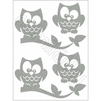 Reflexní nažehlovací obrázky sovička – Zboží Dáma