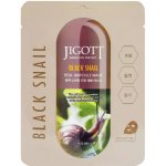 Jigott Black Snail Real Ampoule Mask Regenerační maska se šnečím slizem 27 ml – Zboží Dáma