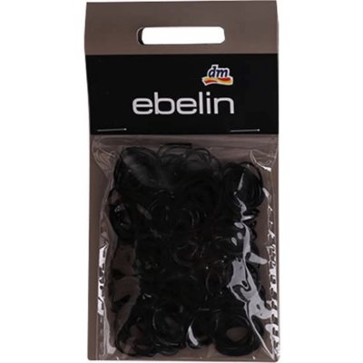 ebelin mini gumičky do vlasů černé 250 ks