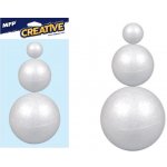 MFP Koule polystyrenová hladká 6/8/10 cm bílá 3 ks – Sleviste.cz