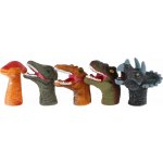 Dino Teddies maňásek prstový Dinosauři 6 cm 5 ks – Zboží Dáma